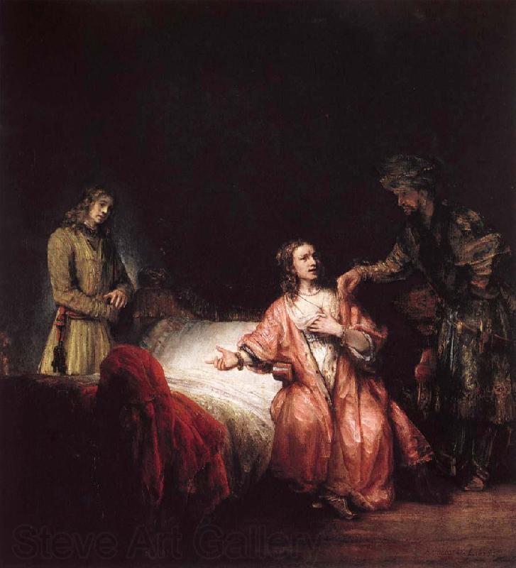 Rembrandt Harmensz Van Rijn Joseph is accused of Potifars wife Germany oil painting art